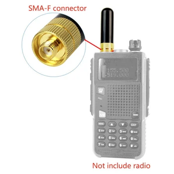 RT-805S UHF+VHF SMA-F Moterų Dual Band Antena Baofeng GT-3 UV-5R Už Kenwood Dual Radijo Walkie Talkie C9022A
