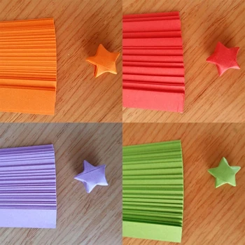 Ryškių Spalvų, Lucky Star Popieriaus Lankstymo Popieriaus Juostelėmis Origami Paprastas Modelis Juostelės Popieriaus Quilling Festivalis Dekoratyvinis Popierius #249099