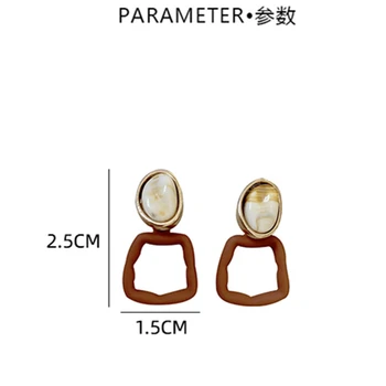 S925 stud auskarai, korėjiečių dizaino geometrinis auskarai, moterų retro mados auskarai 2020 naujų papuošalų
