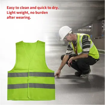 Saugos Atspindinčios Liemenės Sanitarijos, darbo drabužiai Atspindinti Liemenė Tvarkymo Apsauginė Liemenė Eismo Saugos Atspindinčios Liemenės padėti flash