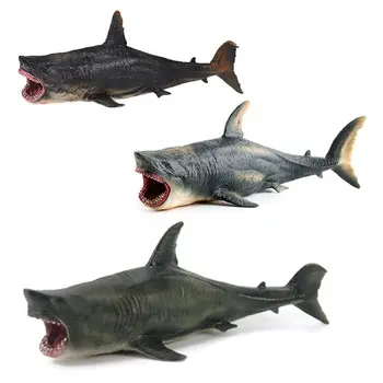 Sea Life Megalodon Modelis Veiksmų Skaičius, PVC Vandenyno Gyvūnų Mokymosi Žaislas Vaikui Dovana