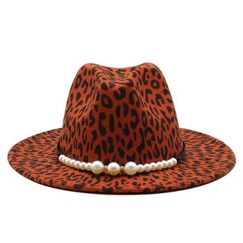 Seioum Naujas Prekės ženklas Minkštos Vilnos Skrybėlės Floppy Platus Kraštų Fedora Moterų, vyrų odos Džiazo Bžūp Lady Žiemos Panamos Skrybėlė