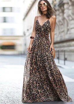 Seksuali Suknelė Plius Dydis Šalis Suknelės Moterims, Juodos Spalvos Drabužius Moteris Vakarėlis 2021 Bohemijos Leopard Vasaros Rožinė Mergaitė Derliaus