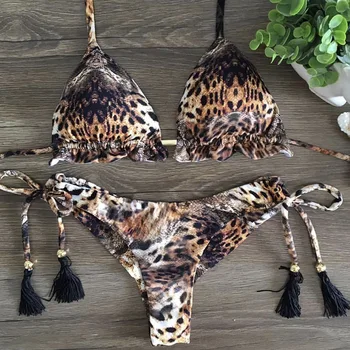 Seksualus Apynasrio Micro Bikini Leopardas Spausdinti Maudymosi Kostiumėlis Moterims Maudymosi Kostiumėliai Bei Kelnaitės String 2020 Paplūdimio Drabužiai Maudymosi Kostiumą, Moterims, Diržas Bikini Maudymosi Kostiumėlį