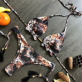 Seksualus Apynasrio Micro Bikini Leopardas Spausdinti Maudymosi Kostiumėlis Moterims Maudymosi Kostiumėliai Bei Kelnaitės String 2020 Paplūdimio Drabužiai Maudymosi Kostiumą, Moterims, Diržas Bikini Maudymosi Kostiumėlį