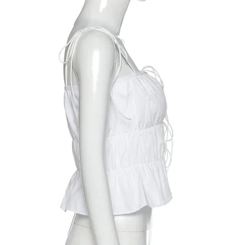 Seksualus Camisole Moterų Nėriniai Camis 2020 Metų Vasaros Ponios Camisole Mados Rankovių Slim Vest Streetwear Femme, Balta, Violetinė