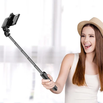 Selfie Stick Plečiama Bluetooth Nuotolinio Užrakto Trikojis 360 ° Sukimosi Tinka Mobilieji Telefonai