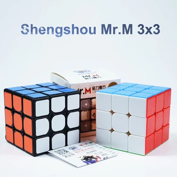 Shengshou Ponas M Magnetinių 3x3 Greitis Kubo SengSo J. m Magija 3x3x3 Magnetas Padėties nustatymo Mrm 3 Cubo Magico Magnetai Cube Puzzle Žaidimas žaislas
