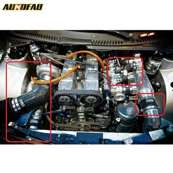 Silikoninė 45 laipsnių Alkūnė Žarna 38mm 1.5 colių vidinis aušinimas Turbo Juoda Honda Civic EK EM 99-00 AF-SS45RS38