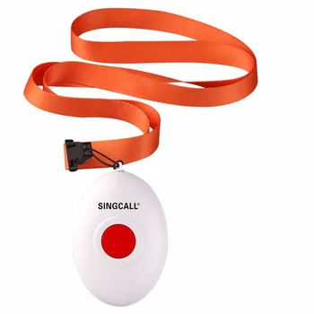 SINGCALL 1 Virvelę Žiūrėti Imtuvas su Mygtuku Bell, Bevielis Slaugos Ryšio radijo Ieškos Sistema APE6100 ir APE160