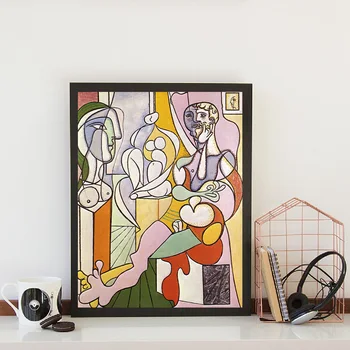 Skulptorius Picasso Drobės Plakatus Spausdina Abstrakčiai Sienos Meno Tapybos, Dekoratyvinių Paveikslų Šiuolaikinio Gyvenimo Kambario, Namo Apdaila