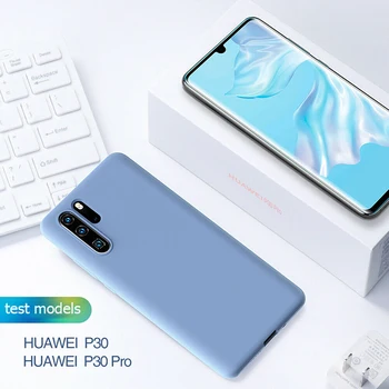 Skysto Silikono Atveju Huawei 30 P20 Pro Mate 20 10 Lite Prabangūs Šilkiniai Minkšta Atsparus Smūgiams Gaubtas Huawei P10 Plius P Smart 2019