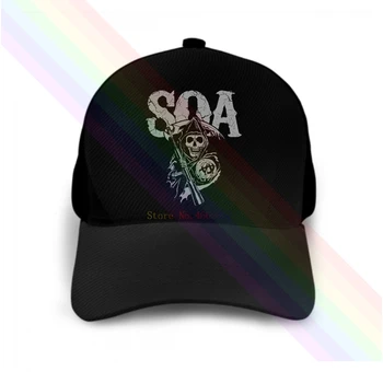 Sons Of Anarchy SOA Streetwear 2020 Naujausias Juoda Populiarus Beisbolas Bžūp Skrybėlės Unisex