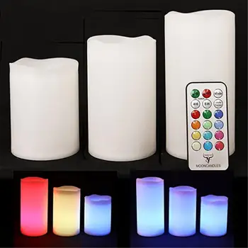 Spalvinga Naktį Šviesos Nuotolinio Valdymo Žvakių Šviesos diodų (LED Elektroniniai Žvakių Šviesos Vestuves papuošalai Kalėdų Naktį lempa