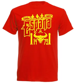 Spanien Rot Esp7 - Torero Vyrų Futbolininkas Soccers Naujas Mados Prekės ženklo Gatvės Hip-Hop Fitneso Airijos T Shirts