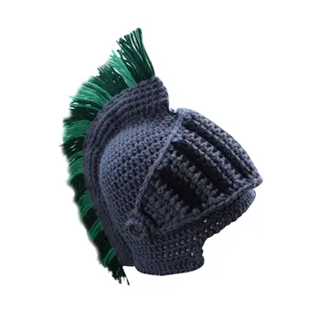 Spartan Šalmą Riteris Nėrimo Skrybėlę Megzti Skrybėlę Slidinėjimo Juokinga Kaukė Šiltas Žiemą Kepurės Kepuraitė Vyrams, Moterims K2