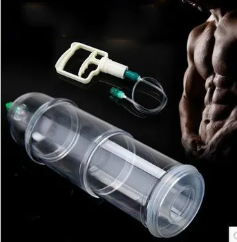 Specialių karšto parduoti stiklo dulkių, vyrų raumuo grupės trys puodeliai medicininė medicininė vyrų išsiplėtimo gydymas
