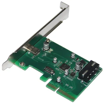 Stalinis USB 3.1 Tipas-C port PCI-e Valdiklio plokštė PCI Express 4x USB3.1 C Tipo Adapteris Keitiklis