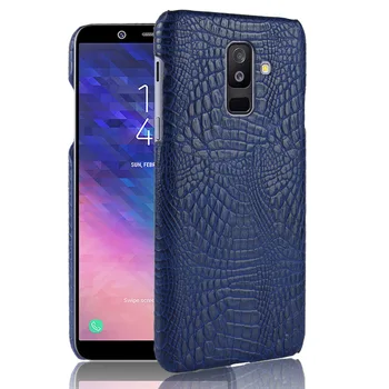 Subin Krokodilo Odos Raštas Naują atvykimo Samsung Galaxy A6 Plius 2018 Atveju Retro Prabangus Krokodilo Odos Padengti Telefono dėklas