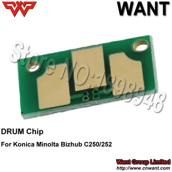 Suderinama Konica Minolta Bizhub C250 C252 Imaging Drum Unit Reset Chip,Už Konica Minolta 250 252 Būgno Chip IU210/BK/C/M/Y