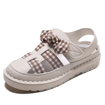 Sup moterų stiliaus Baotou tuščiaviduriai butas sandalai vasarą naujų laukinių laisvalaikio bateliai patogūs sandalai