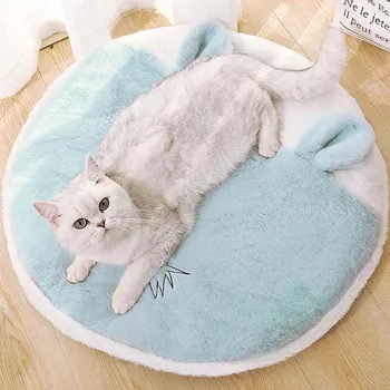 Super minkštas šuo lova pliušinis kačių pagalvėlės šuo lova, didelis šuo lova namas apvalios pagalvėlės naminių reikmenys reikmenys žiemos pet miega