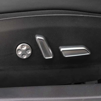 Sėdynės Reguliavimo Jungiklis Mygtukas Padengti Automobilio Salono Aliuminio Lydinio, Dekoras Apdailos Raštas už Tesla Modelis 3