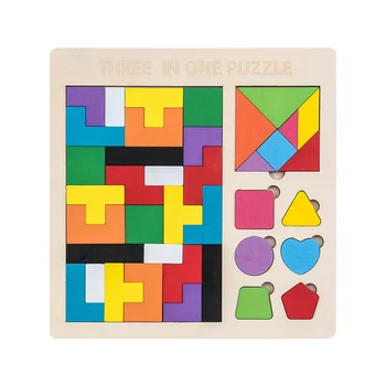 Tangram Formos Atitikimo Švietimo Žaislai KAMIENINIŲ Montessori Mokymo Dovanų Ankstyvo Mokymosi stalo Žaidimas, Žaislai Vaikams