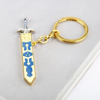 The Legend of Zelda Padanges Kardas Keychain paketų prižiūrėtojų raktinę Zelda no densetsu Ginklas Raktų pakabukai Karšto Žaidimas Juvelyrika Grandinės Karoliai Pakabukas