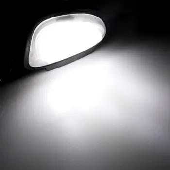 Tiesioginių Tinka Balta LED Po Pusės Veidrodėlis Balos dega Golf MK6 6 MKVI