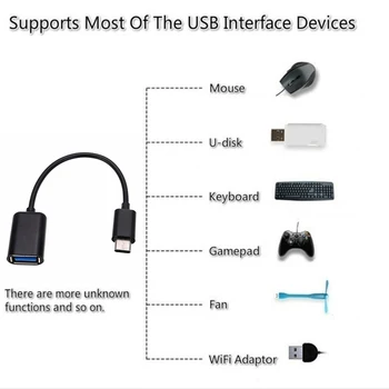 Tipas-c Otg Kabeliu USB 2.0 Tipas-c Otg Adapterio Greito Įkrovimo Konverteris USB Adapterio Kabeliu Xiaomi 