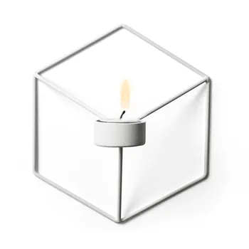 Trumpos Šiaurės Stiliaus Sienos Pigūs Žvakių Laikiklis Laikymo 3D Geometrinis Geležies Metalo Sconce Žvakidė Baras Namų Puošybai E2S
