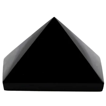 TUMBEELLUWA Juodasis Agatas Piramidės Gydymo Reiki Statulėlės, Apdailos Akmuo Perlas