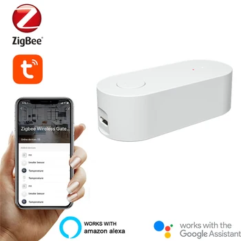 Tuya Zigbee Tiltas, Nuotolinio Valdymo Balsu Su Alexa, Google Namų Protingo Namo 