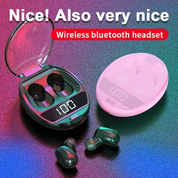 TWS Bluetooth 5.0 Skaitmeninis Displėjus, Ausinės laisvų Rankų įrangos Įkrovimas Langelį Sporto Ausinės Belaidės Ausinės Auriculares Bluetooth