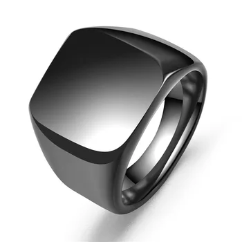Ufine Mados Aikštė Žiedas, Masinu Titano Plieno Vyrų Žiedas Lietos nerūdijančio plieno Religinių Žiedai custome Žiedai, papuošalai R052