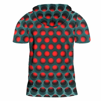 UJWI Vyrų Hoodie T-Shirt Naujas Juokingi 3D Marškinėliai Spausdinti Raudona Juoda Akių Harajuku Didelio Dydžio Drabužiai, vyriški Slim Gobtuvu Viršų