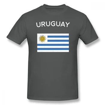 Urugvajus Vėliavos Urugvajus Pokštas Vyrų Pagrindinio trumpomis Rankovėmis T-Shirt R182 Tees Europos Viršūnių Dydis