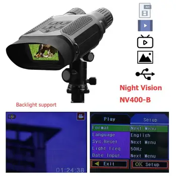 USB, AV/TV Infraraudonųjų spindulių Naktinio Matymo Nuotraukų, Vaizdo, 3X Objektyvo Žiūronų Teleskopas