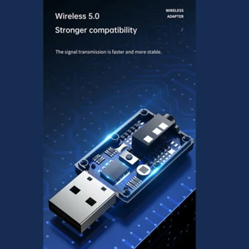 USB Bluetooth Dongle 5.0 AUX Audio Siųstuvas-Imtuvas, Adapteris TELEVIZIJA Automobilių PC KQS8