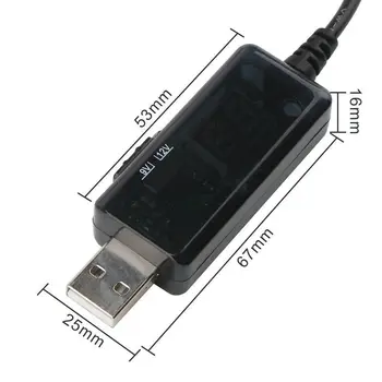 USB Padidinti Kabelis 5V Žingsnis Iki 9V 12V Reguliuojamas Įtampos Keitiklis 1A Etapas-iki Voltų įtampos Transformatorius DC Galios Reguliatorius su JUNGIKLIU