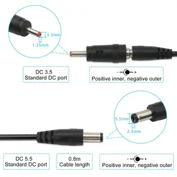 USB Padidinti Kabelis 5V Žingsnis Iki 9V 12V Reguliuojamas Įtampos Keitiklis 1A Etapas-iki Voltų įtampos Transformatorius DC Galios Reguliatorius su JUNGIKLIU