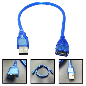 USB prailginimo Kabelis Super Speed USB 2.0 Kabelis Vyrų ir Moterų Duomenų Sinchronizavimo USB Extender Pratęsimo Kabelis 0.3 M Pratęsimas