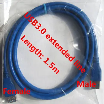 USB3,0 KABELIS/USB3.0 Sextended [pratęsimo] line/Ilgis 1,5 m(59in)/moterų ir vyrų connecter