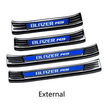 Už Chevrolet Blazer 2020-2021 Aukštos kokybės nerūdijančio plieno Slenkstis, baras, bagažo skyriaus darbuotojas riba Shield Anti-scratch Automobilių stilius