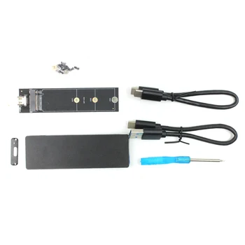 Už NVME SSD Talpyklos PCI-E 2 M. į USB C Tipo C USB3 Adapteris.1 Gen2 10Gbps M2 PCIE Kietasis Diskas Išorinis Diskas Lauke w/ Heatsink