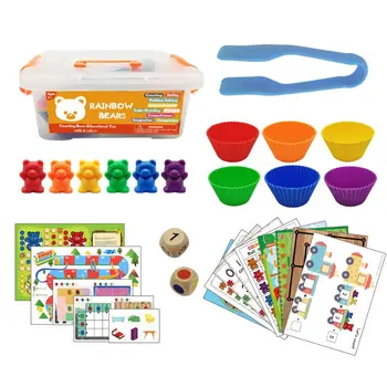 Vaikai Montessori Žaislas 1 set Pakuotėje Skaičiavimo Lokys Montessori Ugdymo 40JC