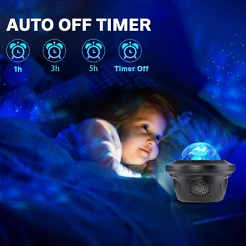 Vaikų Miegamasis Star Naktį Lempos Žvaigždėtas Dangaus Projektorius, Naktį Šviesos Namuose Miegamasis USB Įkrovimo Miega Lempos