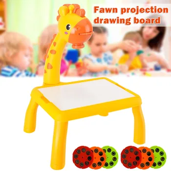 Vaikų Piešimo Stalas su Projektorius Švietimo Žaislai Dainavimo Funkcija Nuimamas Projekcija Tapybos Lentelė Vaikas: X