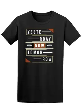 Vakar, Dabar, Rytoj Vyrai Tee Vyrų, Prekės ženklas Atspausdintas Medvilnės Marškinėliai Vyrams trumpomis Rankovėmis T-Shirt Viršuje Tee Pagrindinės Viršūnės